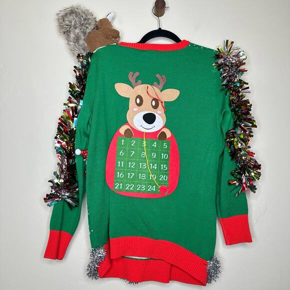 Ugly Christmas Sweater National Lampoon Christmas Vacation LIGHTS UP Size Small - Picture 3 of 5